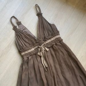 Vera Wang empire waist ruched dress